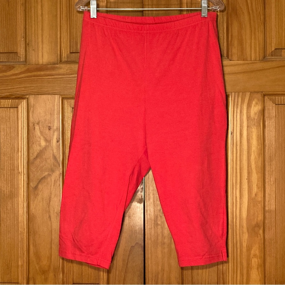 Euc Vintage Basic Editions Side Split Capri Leggi… - image 2